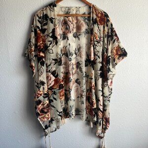 Japna Women’s Floral Kimono Cover Up S